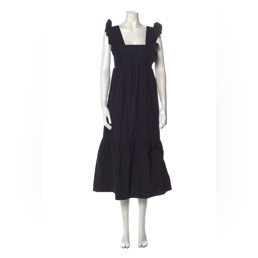 Self-Portrait Square Neckline Midi-Length Dress XS